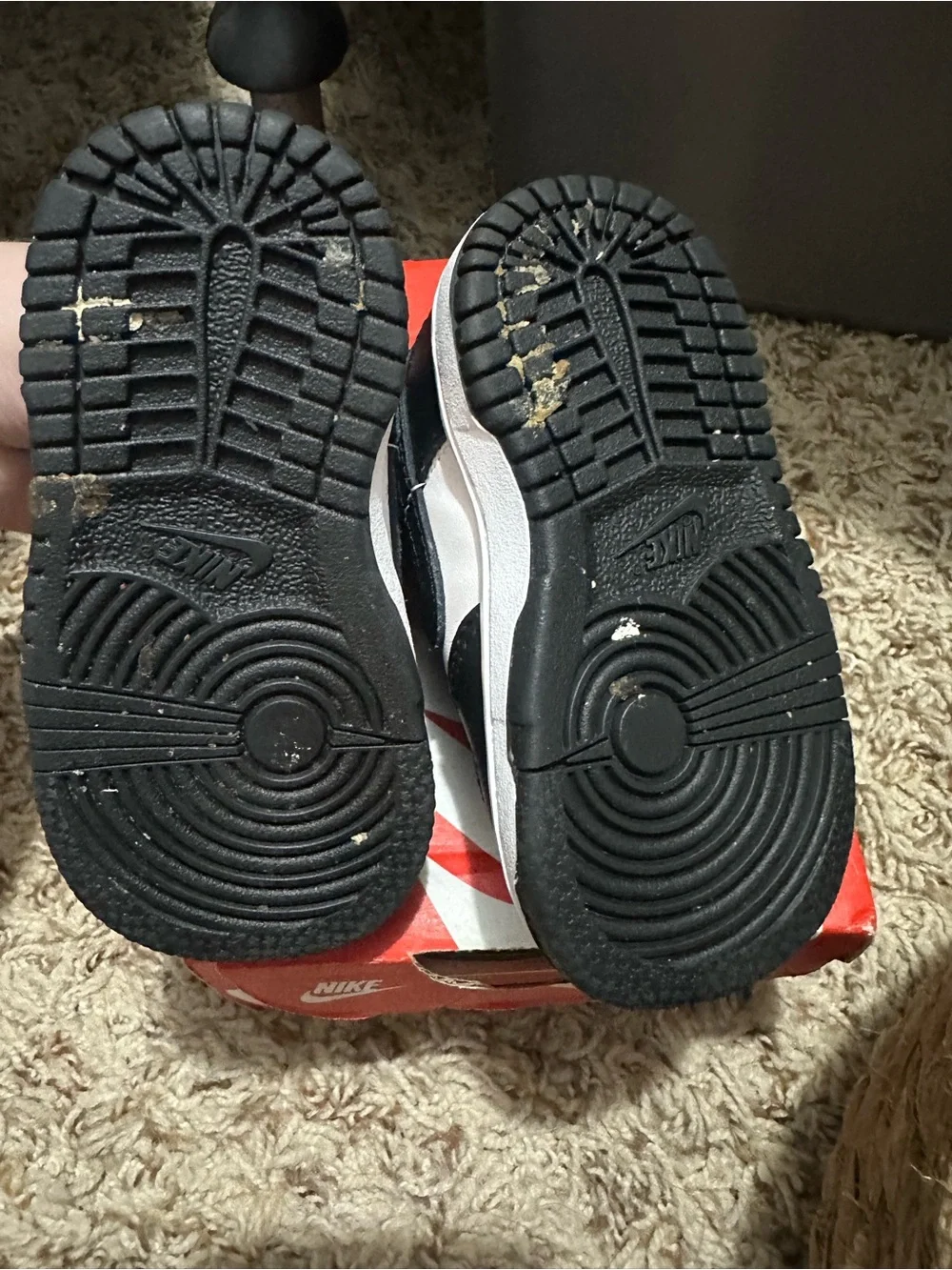 Nike Black and White Toddler Low-Top Sneakers